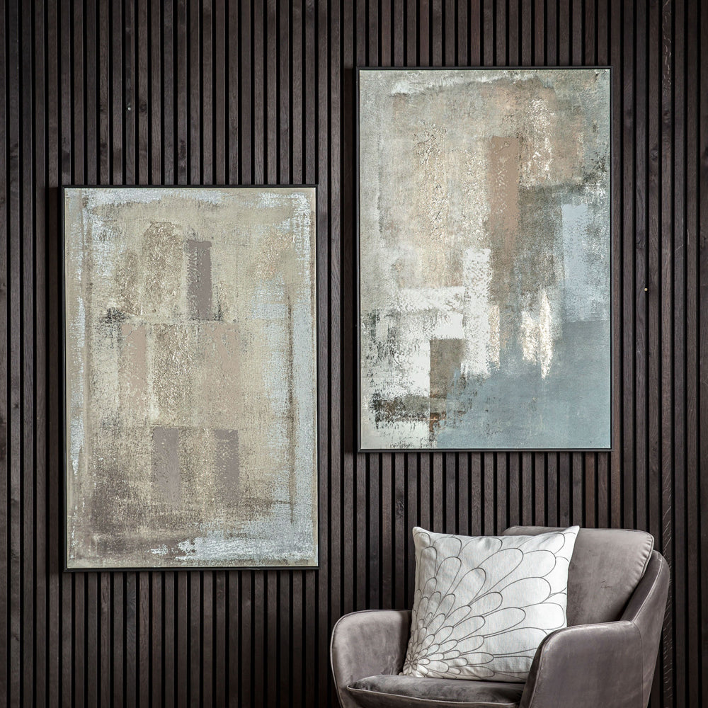 Product photograph of Gallery Interiors Shavala Gold Foil Framed Canvas Wall Art from Olivia's.