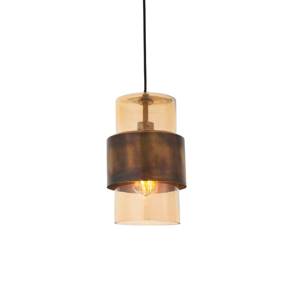 Product photograph of Olivia S Alanna Pendant Light In Antique Bronze from Olivia's