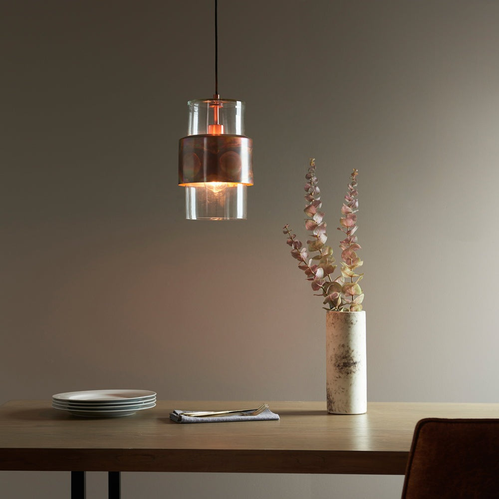 Product photograph of Olivia S Alanna Pendant Light In Light Copper from Olivia's.