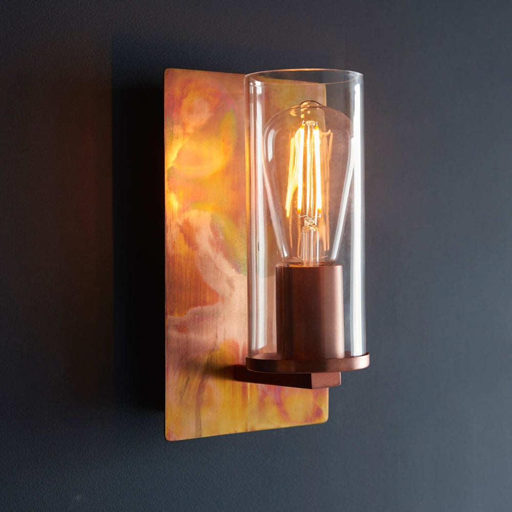 Product photograph of Olivia S Alanna Wall Light In Light Copper from Olivia's.