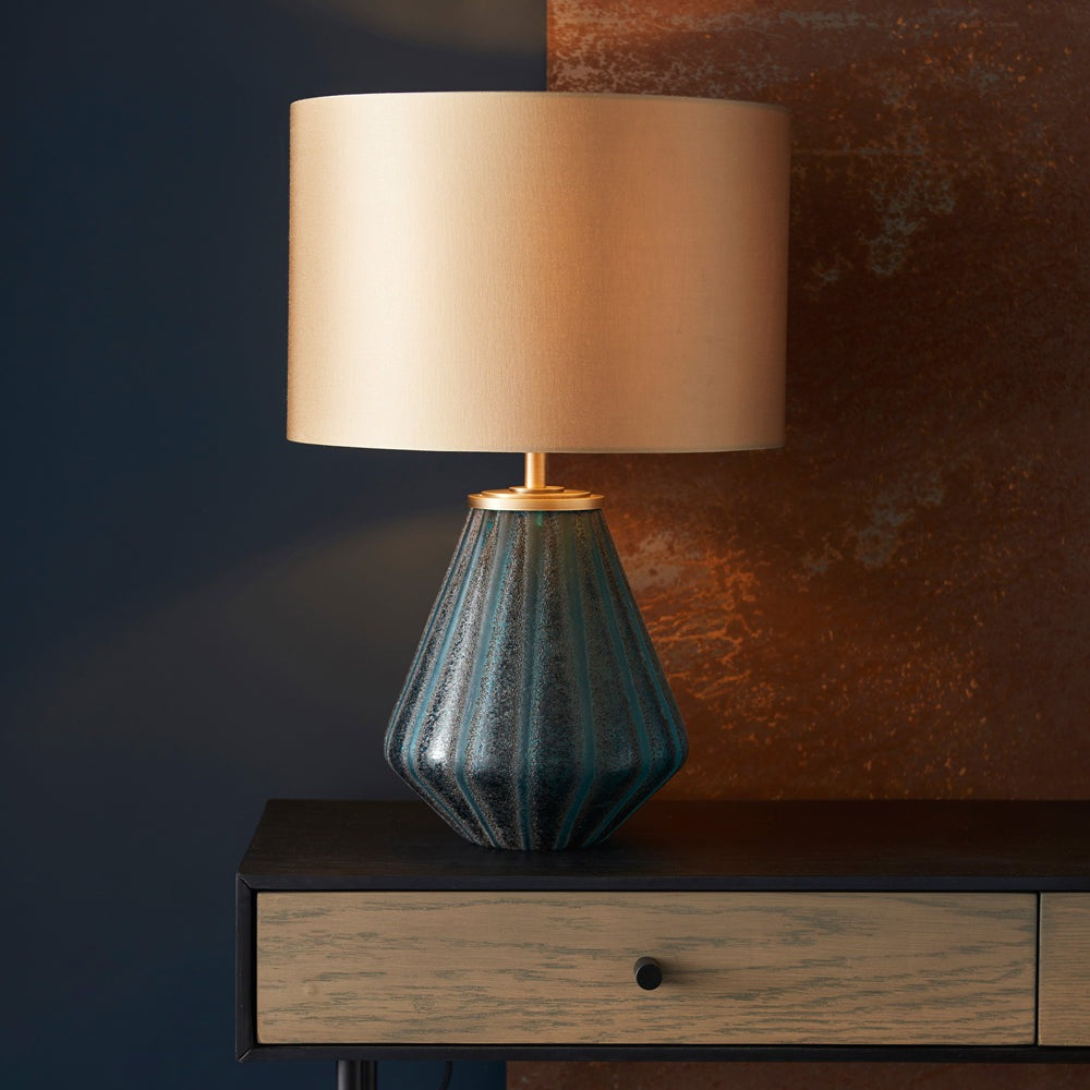 Product photograph of Olivia S Chloe Table Lamp In Turquoise Gold from Olivia's.