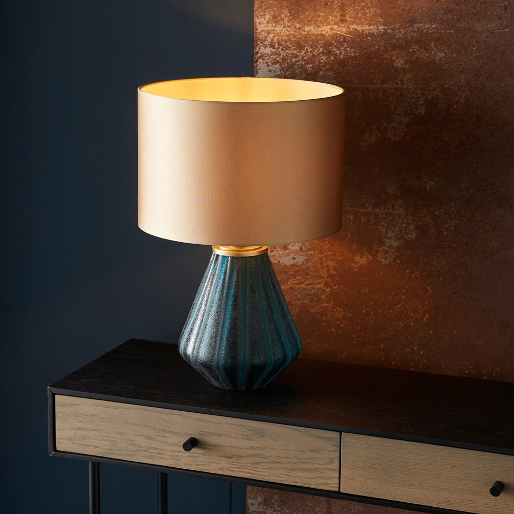 Product photograph of Olivia S Chloe Table Lamp In Turquoise Gold from Olivia's.