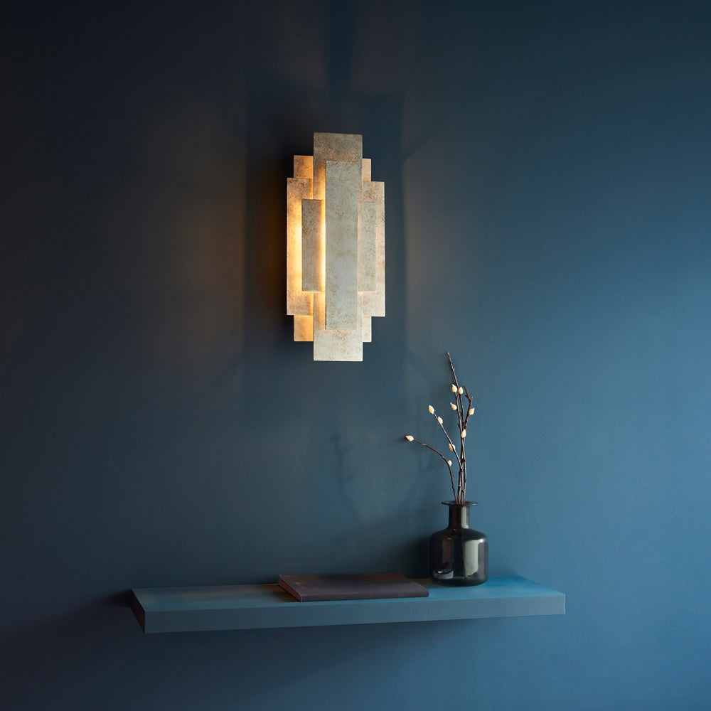 Product photograph of Olivia S Nina Wall Light In Silver from Olivia's.