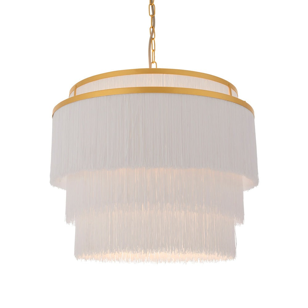 Product photograph of Olivia S Giselle Large Pendant Light In Gold from Olivia's