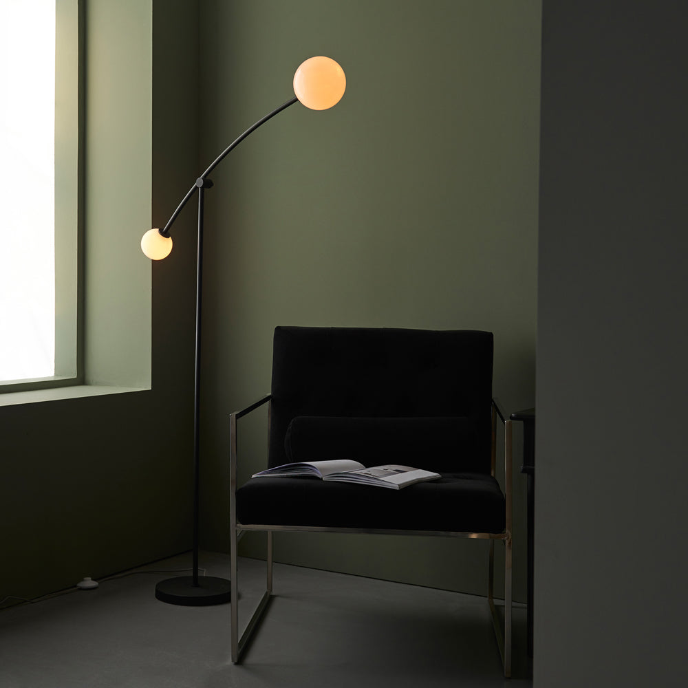 Product photograph of Olivia S Maria Floor Lamp In Black from Olivia's.