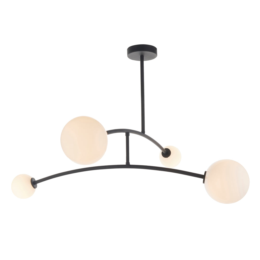 Product photograph of Olivia S Maria Ceiling Light In Black from Olivia's