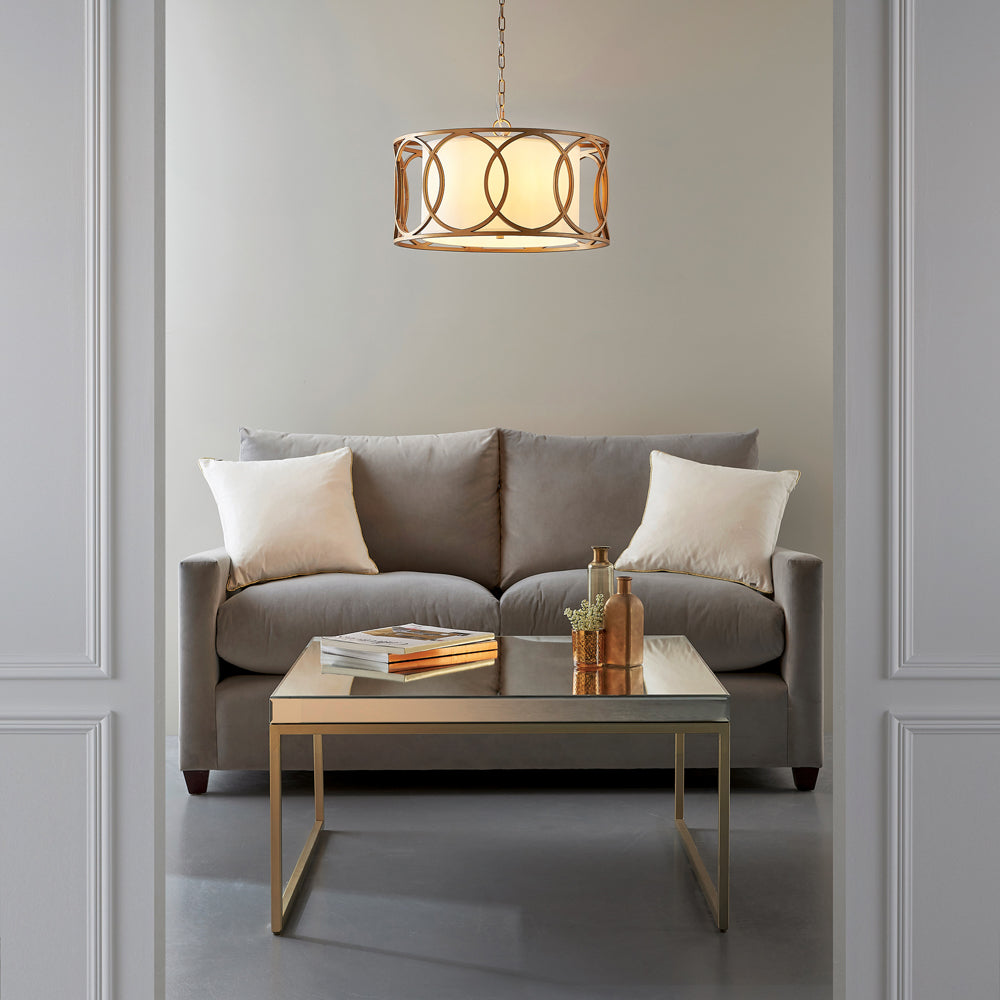 Olivias Iris Pendant Light In Gold