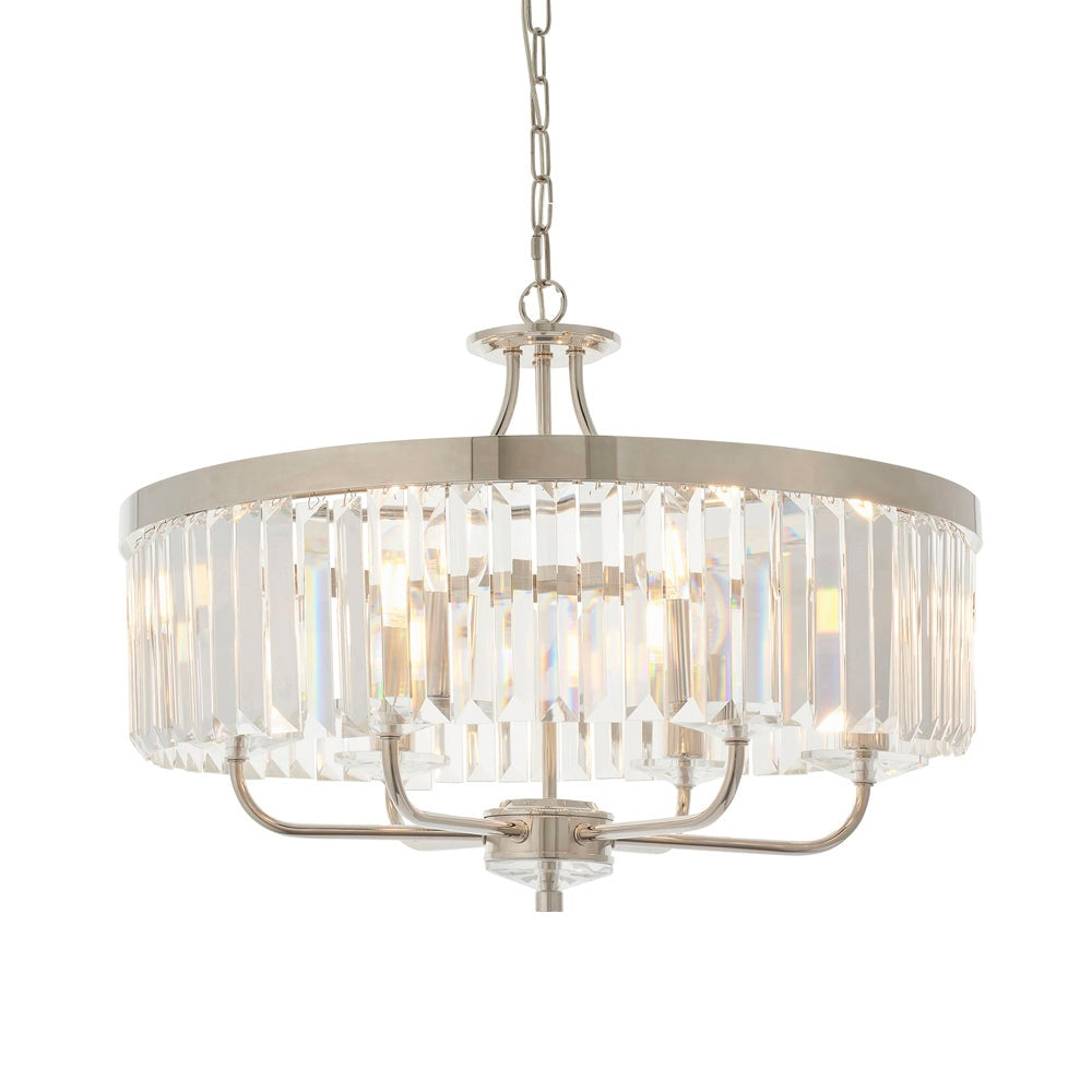 Product photograph of Olivia S Dianna Pendant Light In Chrome from Olivia's.