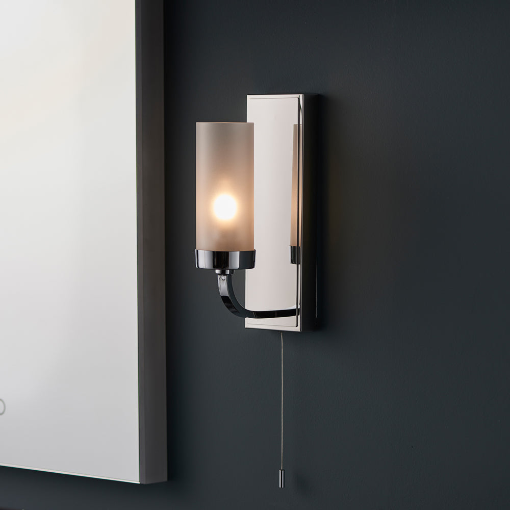 Product photograph of Olivia S Remi Wall Light In Silver from Olivia's