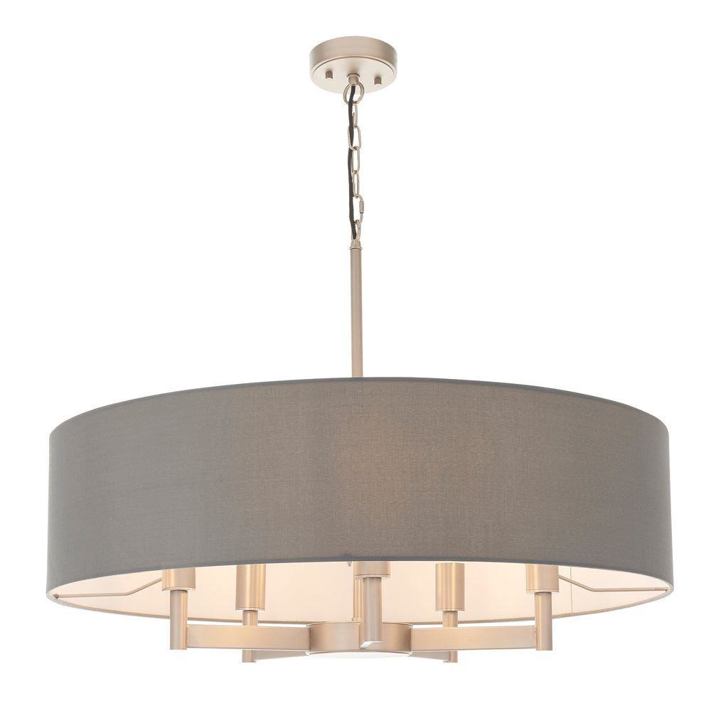 Product photograph of Olivia S Blair Pendant Light In Grey from Olivia's