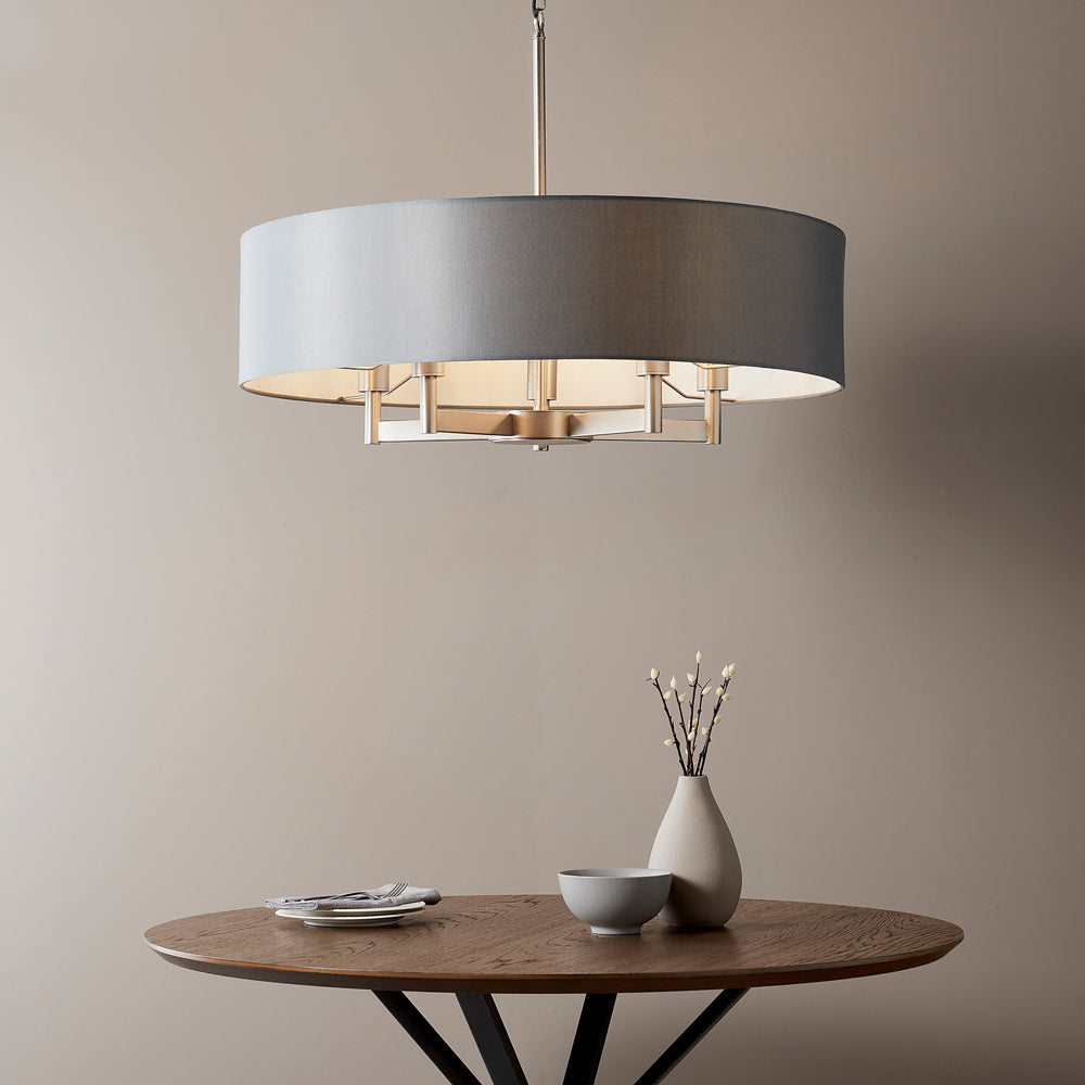 Product photograph of Olivia S Blair Pendant Light In Grey from Olivia's.