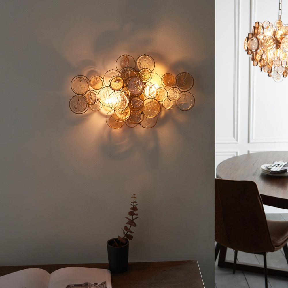 Product photograph of Olivia S Mya Wall Light In Gold from Olivia's.