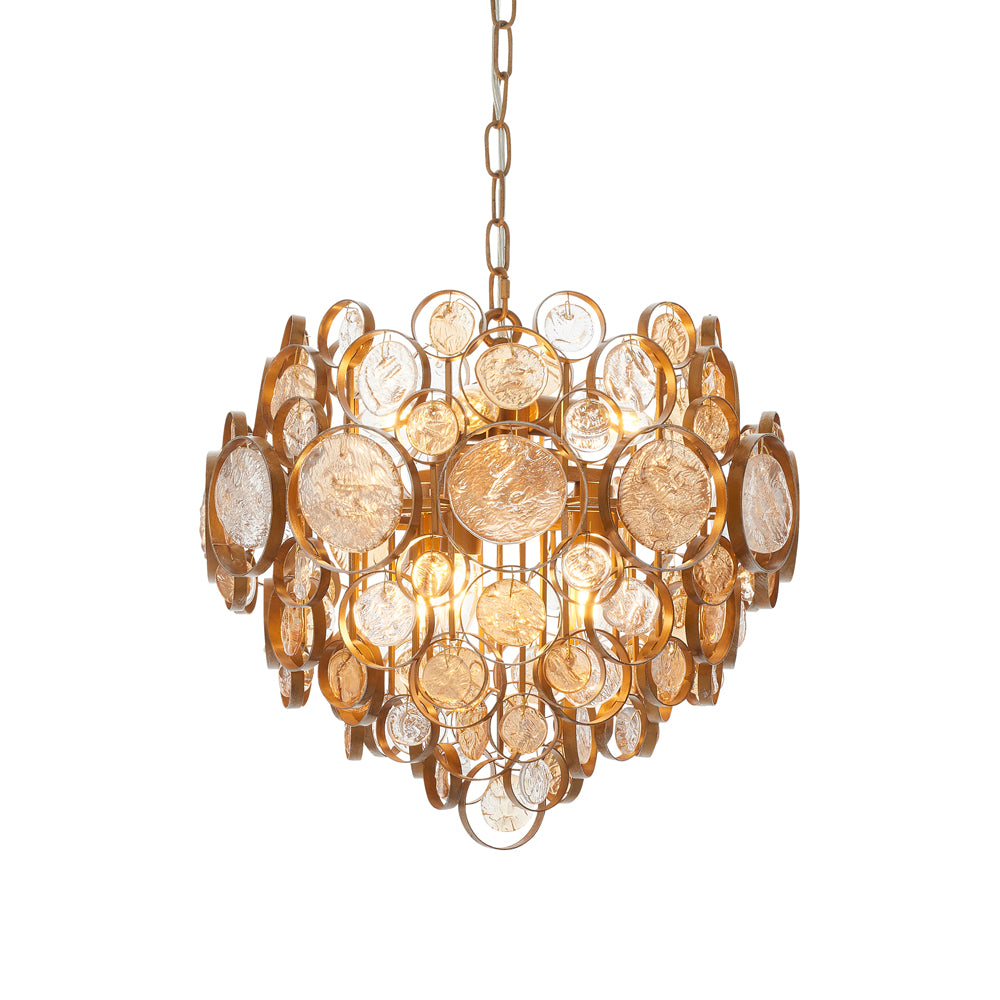 Product photograph of Olivia S Mya Pendant Light In Gold from Olivia's.