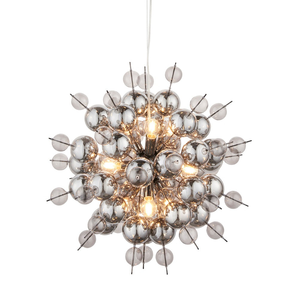 Product photograph of Olivia S Dakota Pendant Light In Black Chrome from Olivia's