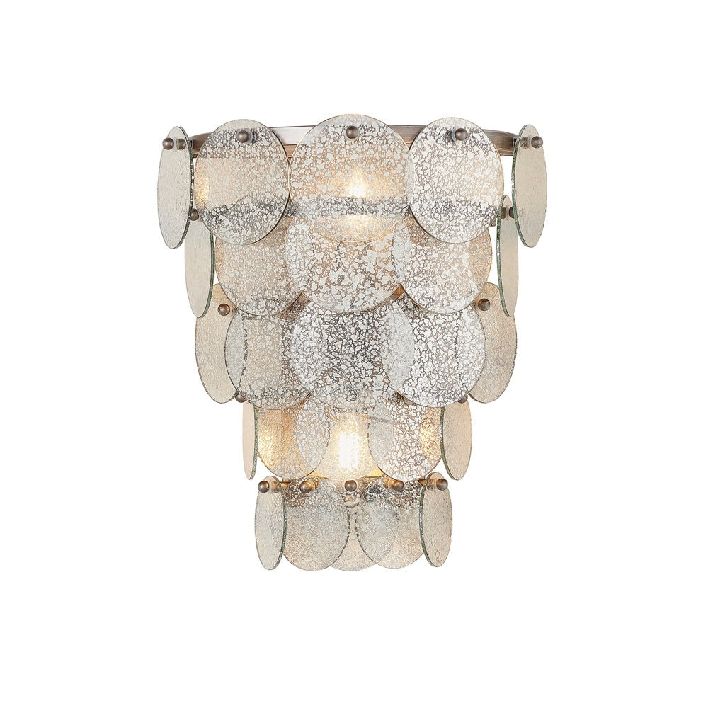 Product photograph of Olivia S Madison Wall Light In Silver from Olivia's.