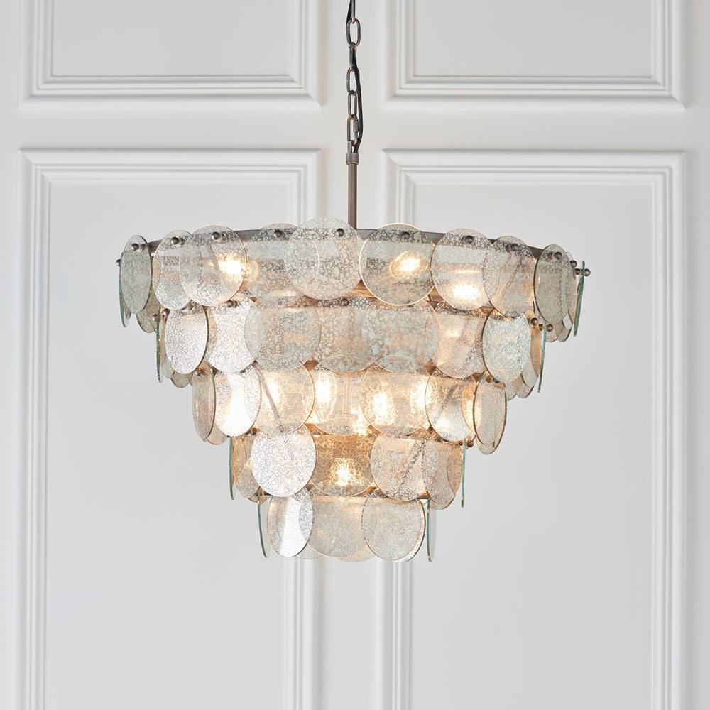 Product photograph of Olivia S Madison Pendant Light In Silver from Olivia's.