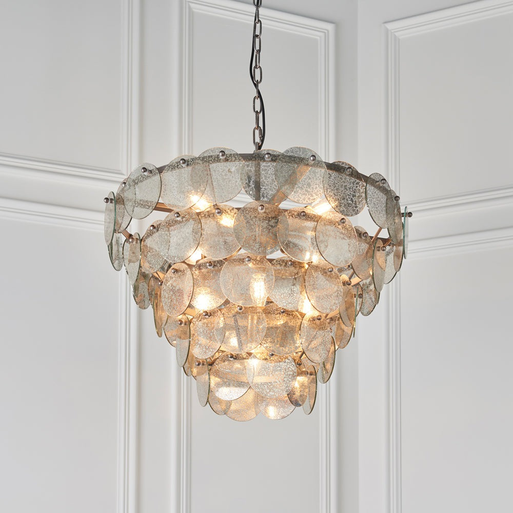 Product photograph of Olivia S Madison Pendant Light In Silver from Olivia's.