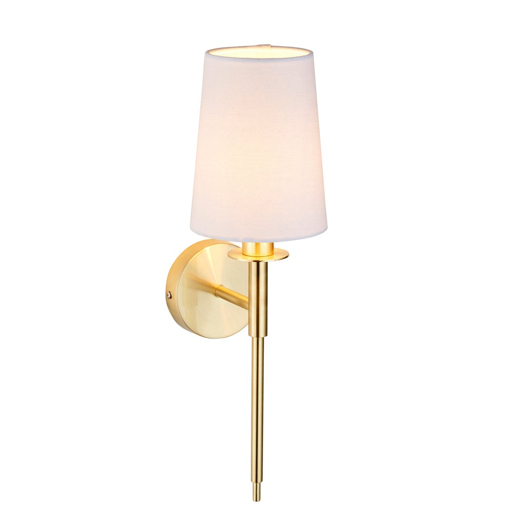 Product photograph of Olivia S Sadie Wall Light In Brushed Brass from Olivia's.