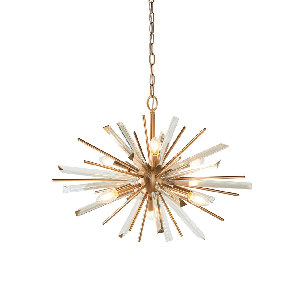 Product photograph of Olivia S Cassidy 6 Pendant Light Small In Gold from Olivia's