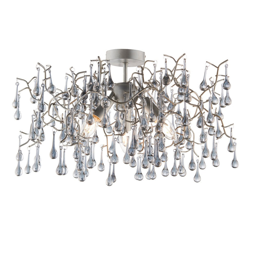 Product photograph of Olivia S Freya Ceiling Light In Silver from Olivia's