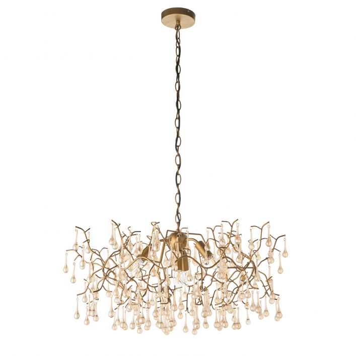 Product photograph of Olivia S Freya Pendant Light In Champagne from Olivia's.