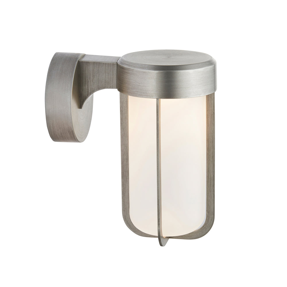 Product photograph of Olivia S Ava Outdoor Wall Light In Pewter With Frosted Glass from Olivia's.