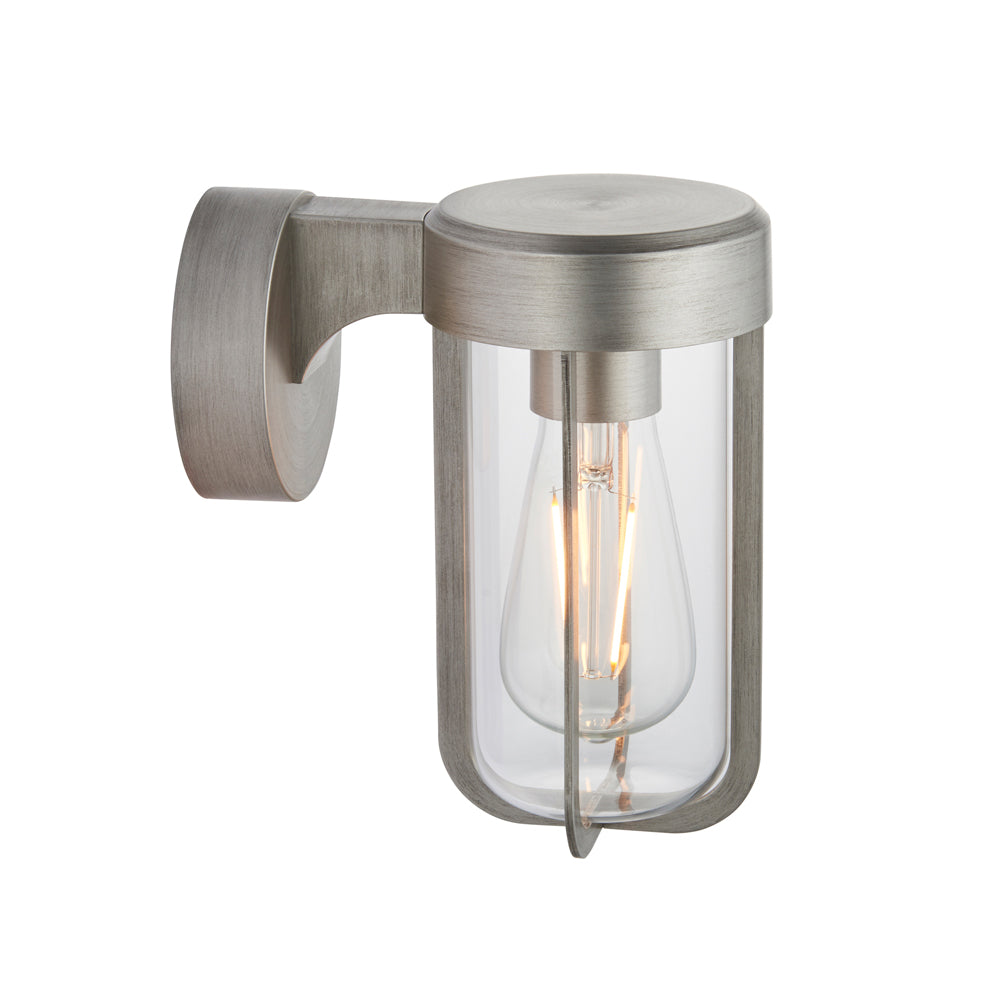 Product photograph of Olivia S Ava Outdoor Wall Light In Pewter from Olivia's.