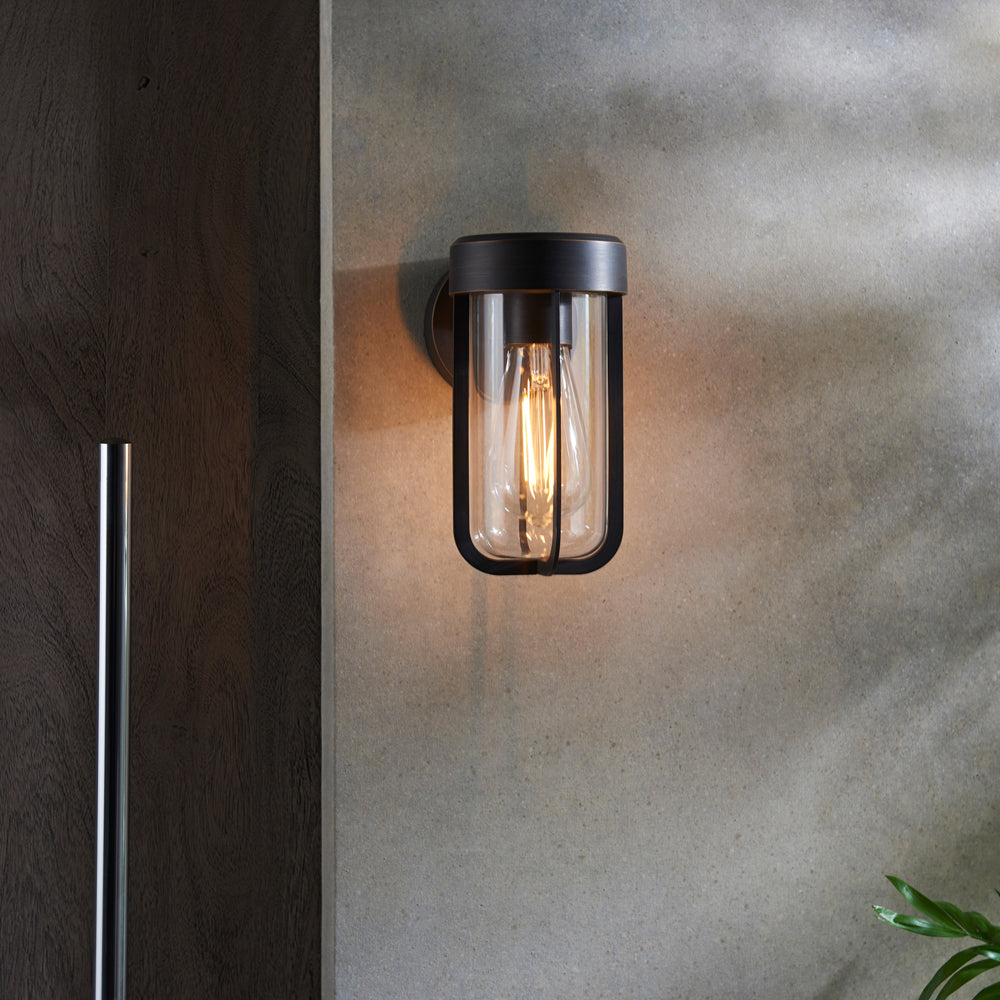 Product photograph of Olivia S Ava Outdoor Wall Light In Bronze from Olivia's.