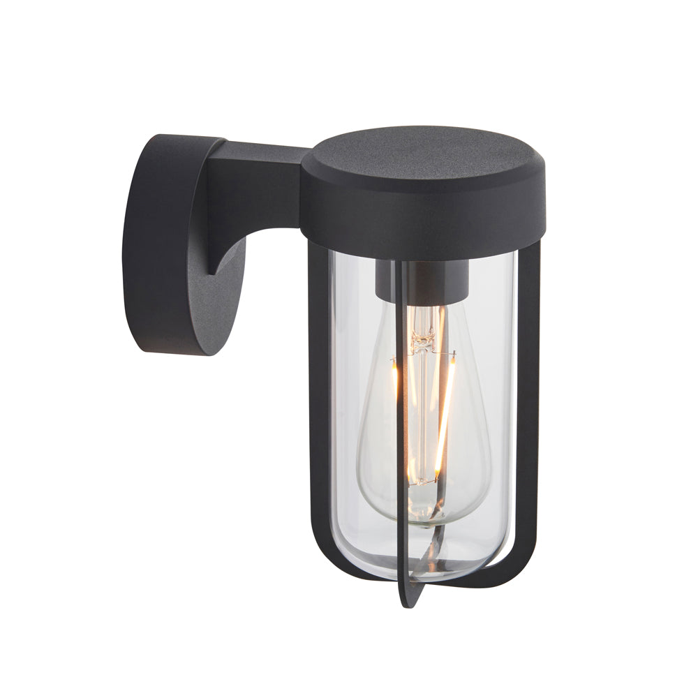 Product photograph of Olivia S Ava Outdoor Wall Light In Black from Olivia's.