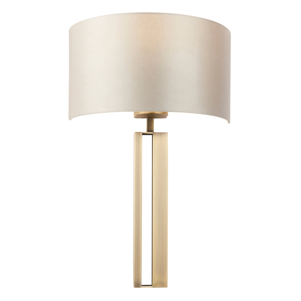Product photograph of Olivia S Rebecca Wall Light In Brass Mink from Olivia's.