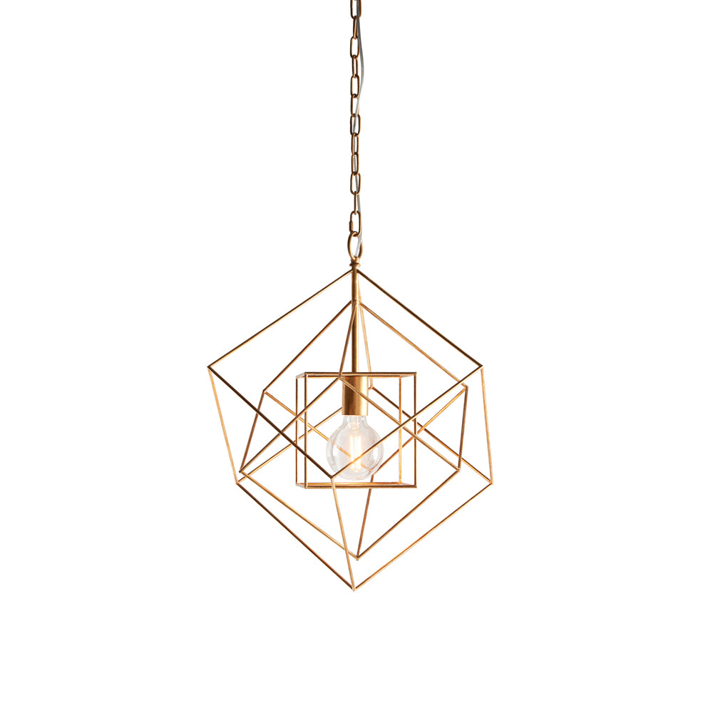 Product photograph of Olivia S Tiffany Small Pendant Light In Gold from Olivia's.