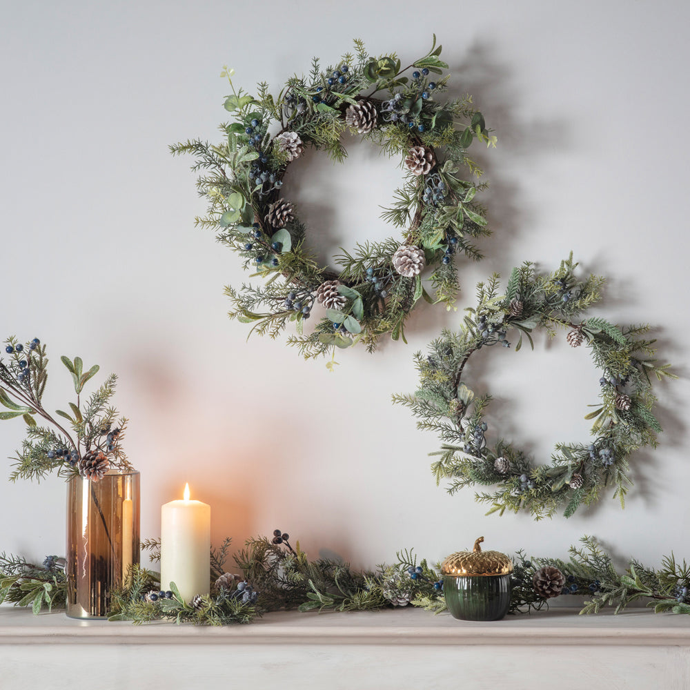 Product photograph of Gallery Interiors Sloe Berry Pine Wreath Large from Olivia's
