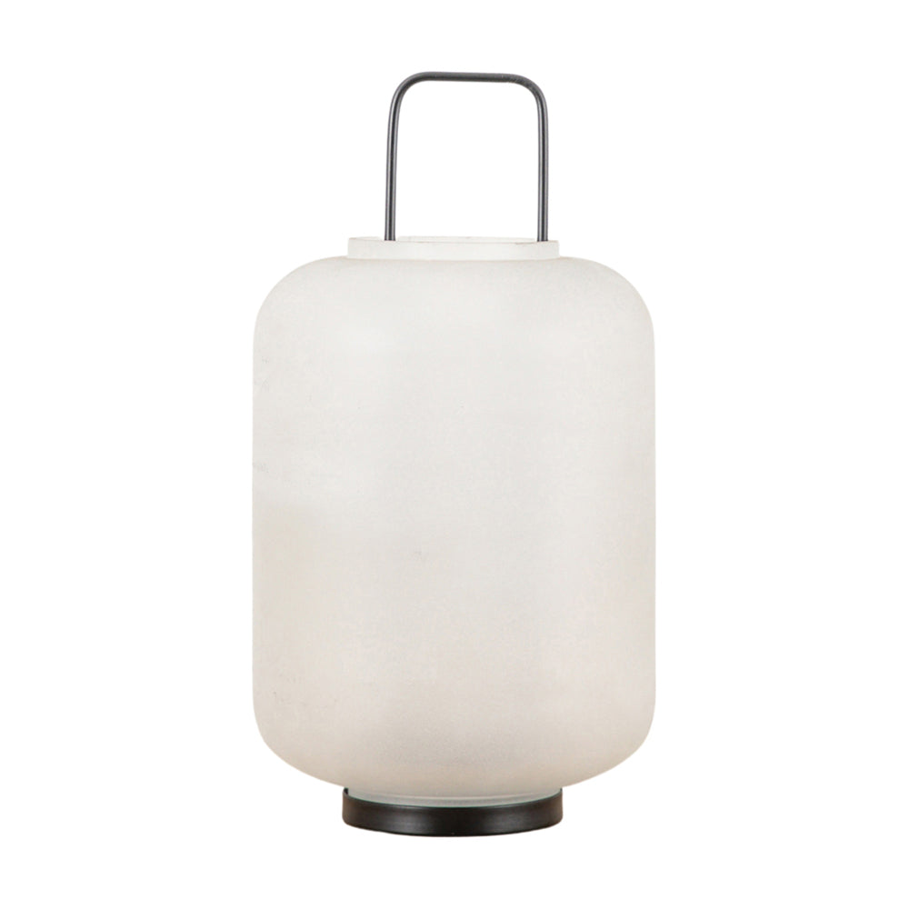 Product photograph of Gallery Interiors Zadar Frosted Glass Lantern Small from Olivia's.