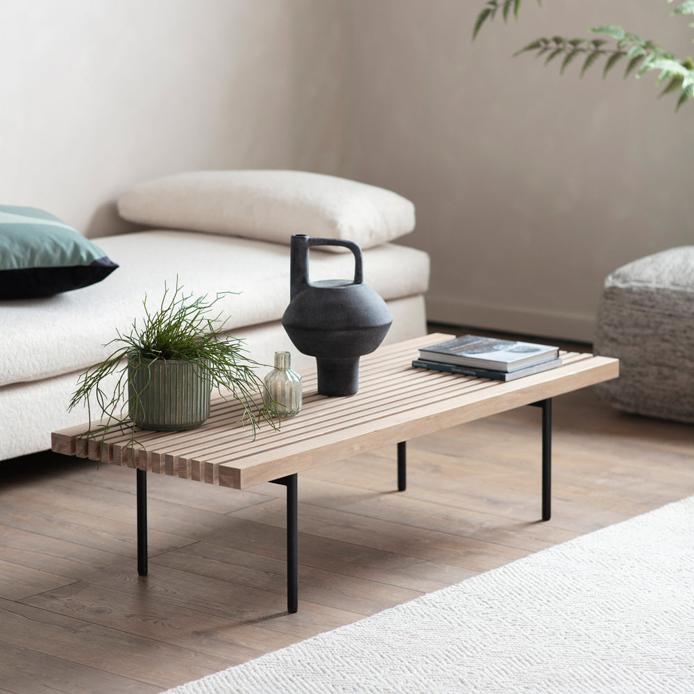 Product photograph of Gallery Interiors Okayama Coffee Table In Natural from Olivia's