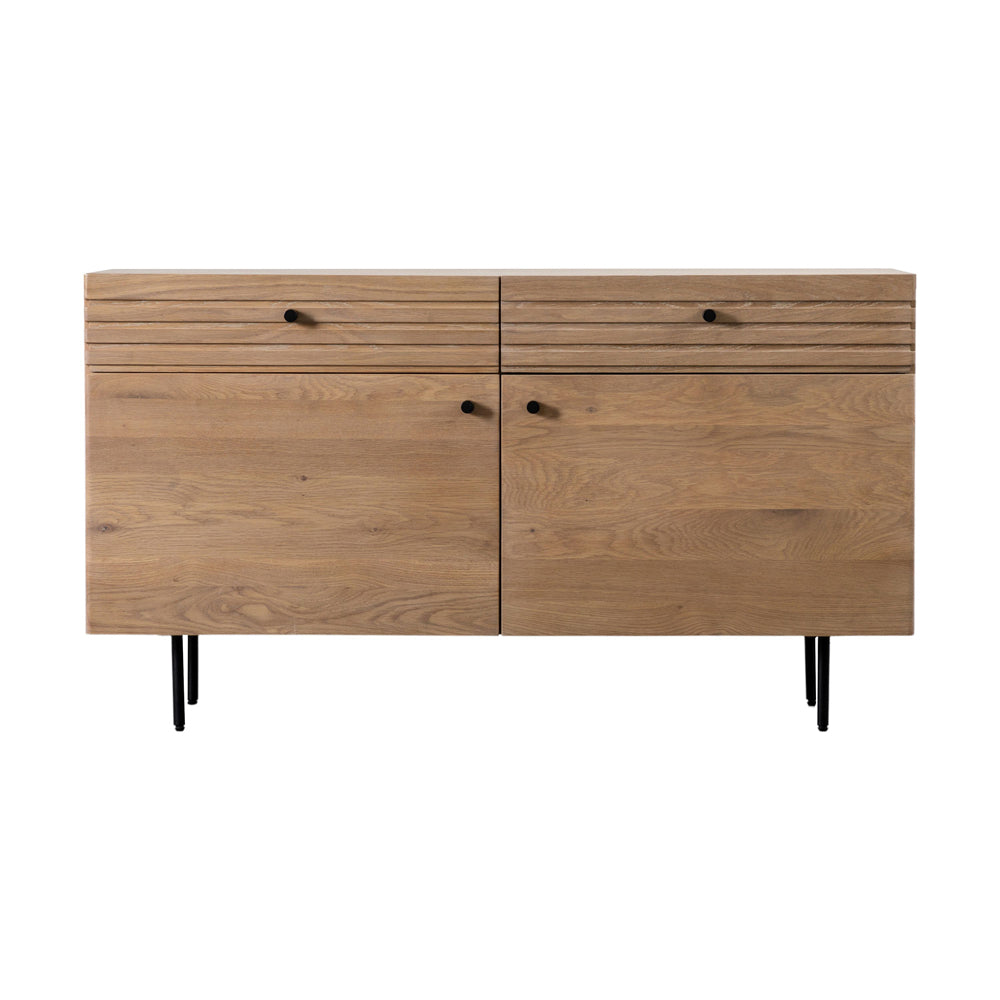 Product photograph of Gallery Interiors Okayama 2 Drawer 2 Door Sideboard In Natural from Olivia's.