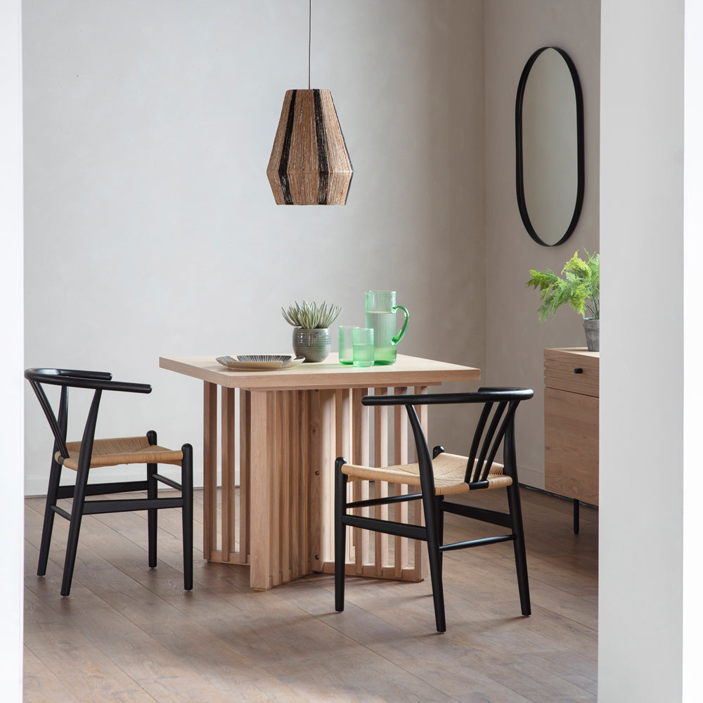 Product photograph of Gallery Interiors Okayama 4 Seater Dining Table In Natural Large from Olivia's