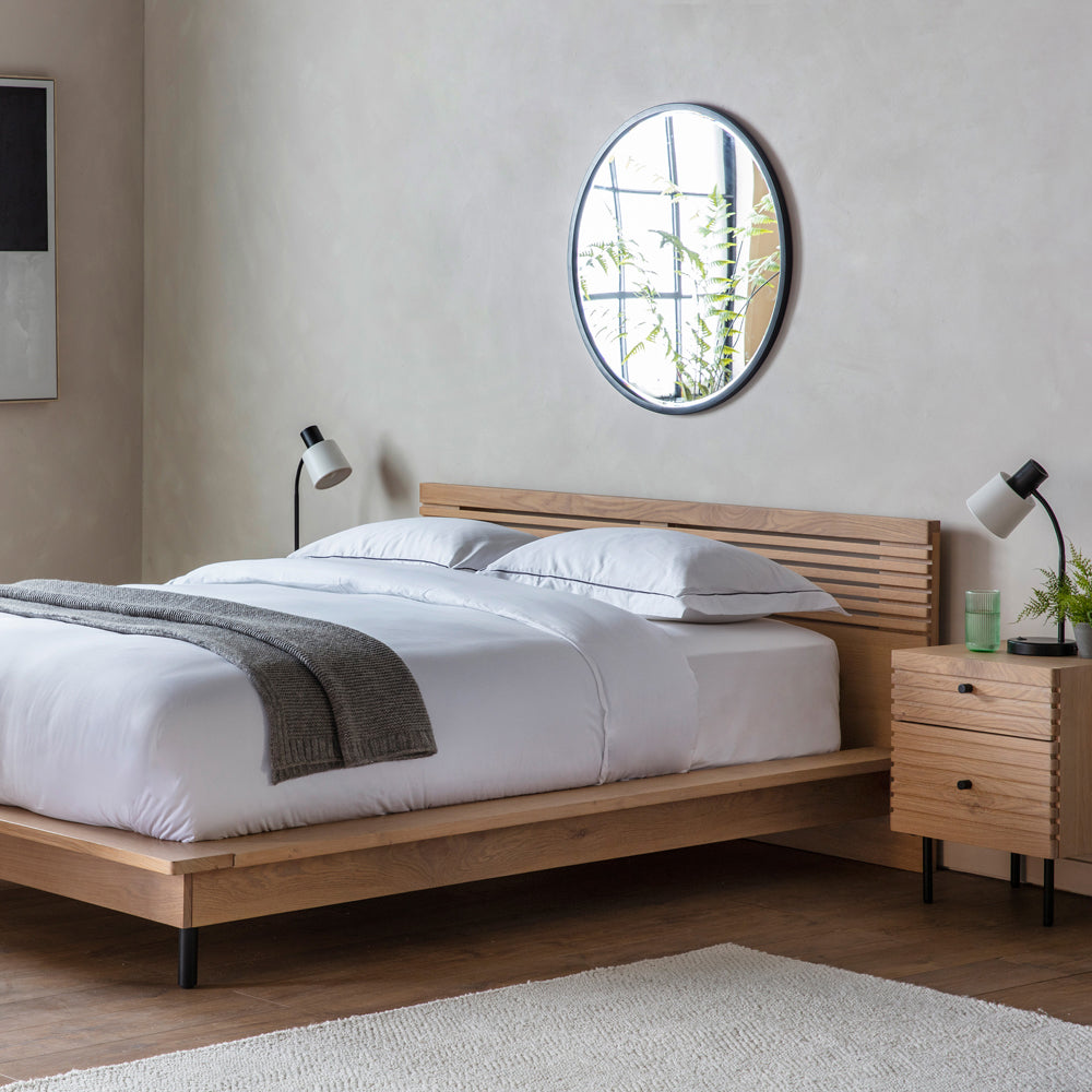 Product photograph of Gallery Interiors Okayama Bed In Natural King from Olivia's.