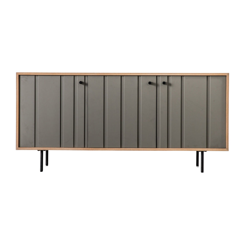 Product photograph of Gallery Interiors Fuji 3 Door Sideboard In Natural from Olivia's.