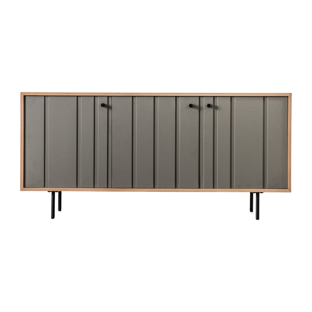 Product photograph of Gallery Interiors Fuji 3 Door Sideboard In Natural from Olivia's