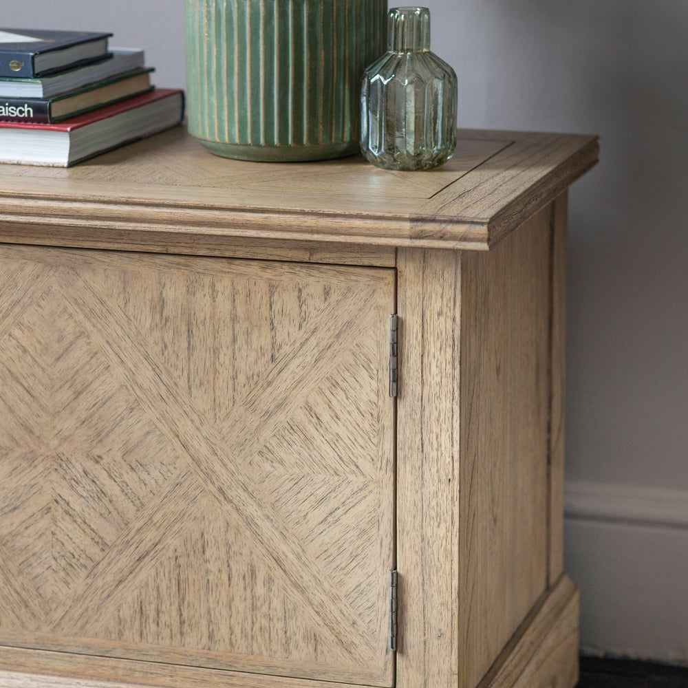 Product photograph of Gallery Interiors Mustique 2 Door Media Unit Natural from Olivia's.