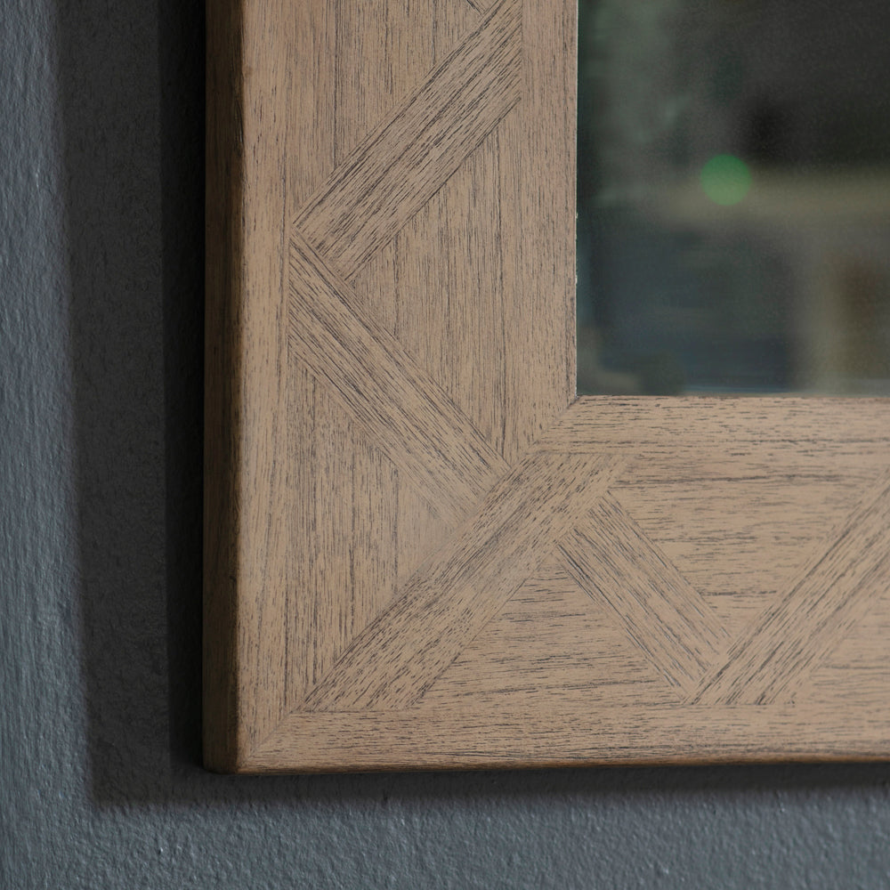 Product photograph of Gallery Interiors Mustique Mirror Light Wood from Olivia's.