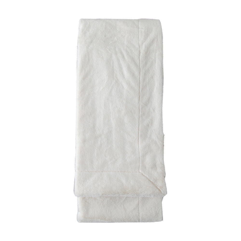 Product photograph of Gallery Interiors Faux Fur Throw In Cream from Olivia's.