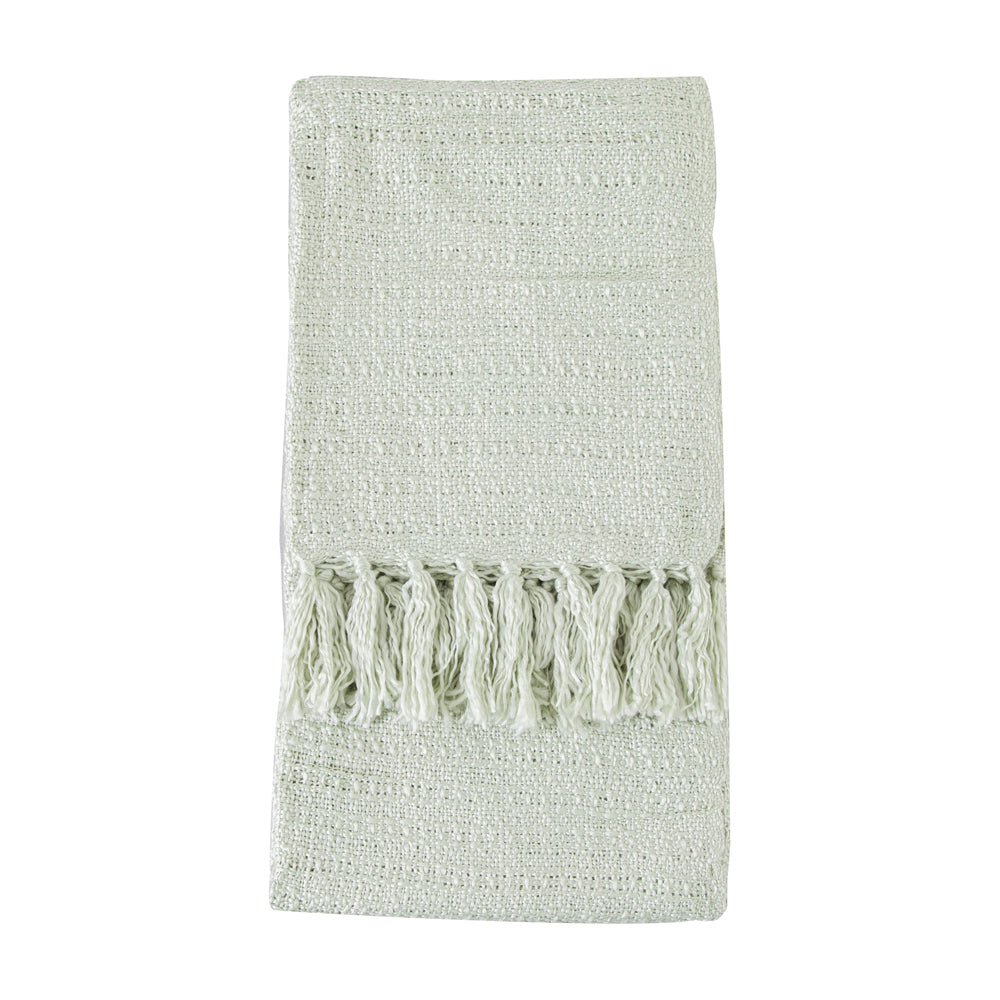 Product photograph of Gallery Interiors Acrylic Textured Throw In Green from Olivia's