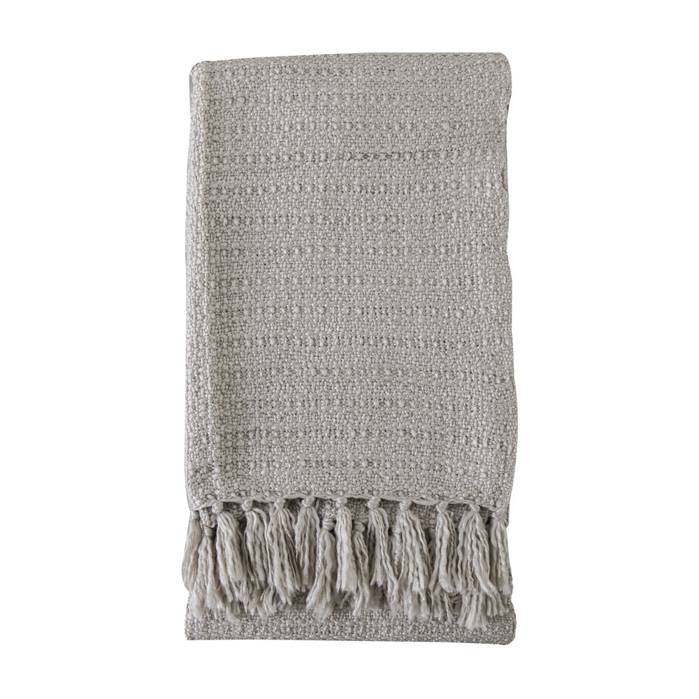 Product photograph of Gallery Interiors Acrylic Textured Throw In Natural from Olivia's