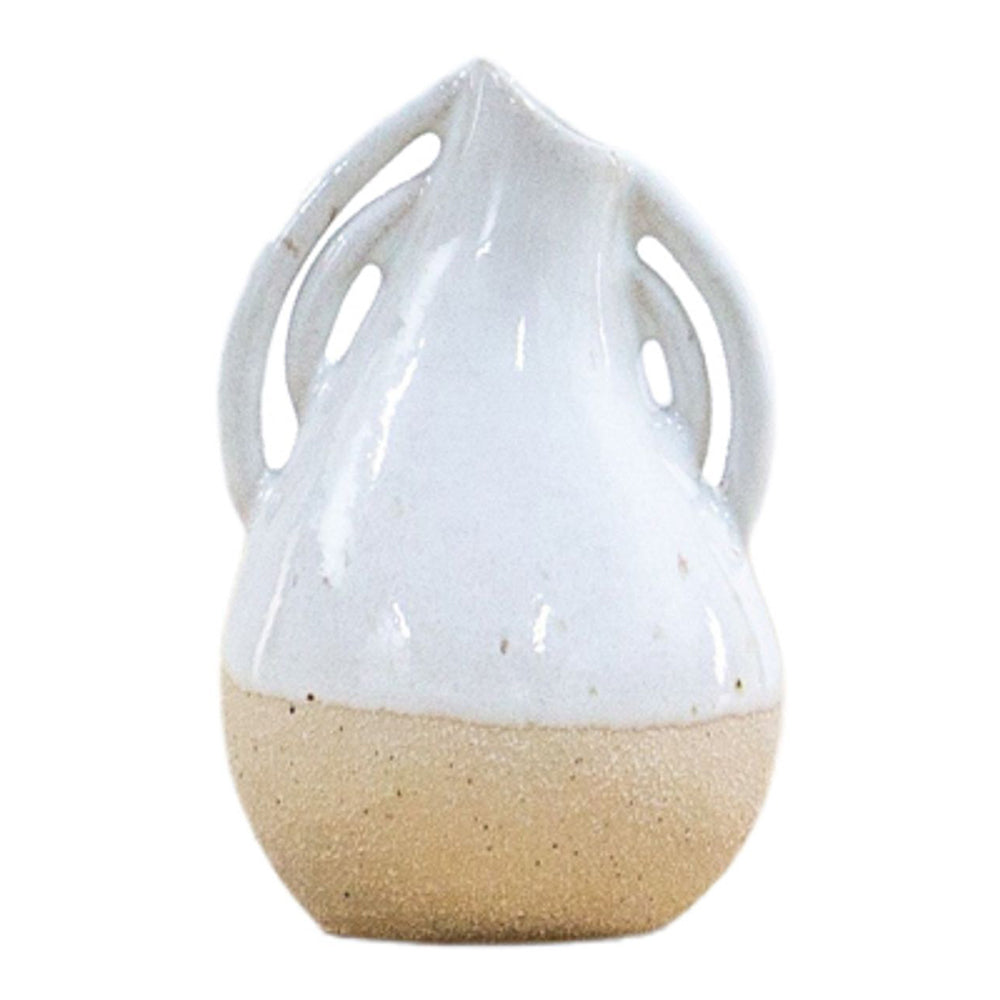 Product photograph of Gallery Interiors Fausti Vase White Small from Olivia's.