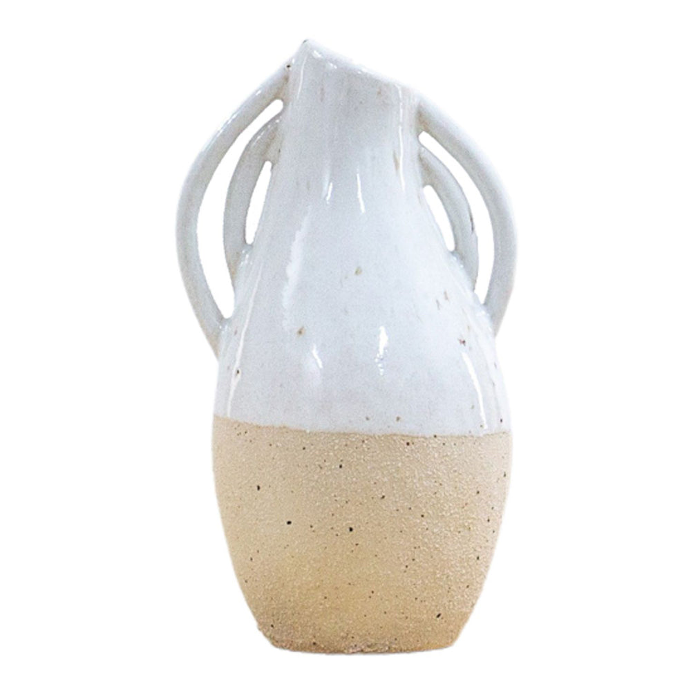 Product photograph of Gallery Interiors Fausti Vase White Small from Olivia's.
