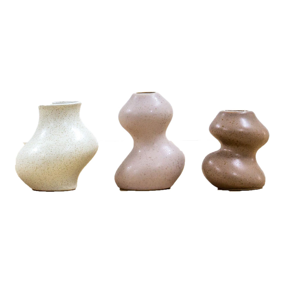 Product photograph of Gallery Interiors Set Of 3 Meint Vase Natural Medium from Olivia's.