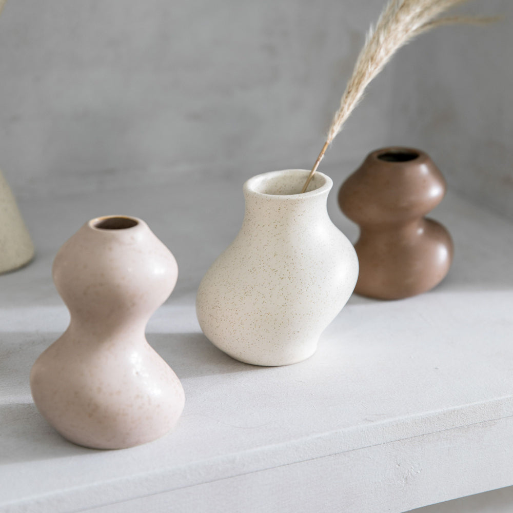 Product photograph of Gallery Interiors Set Of 3 Meint Vase Natural Medium from Olivia's.