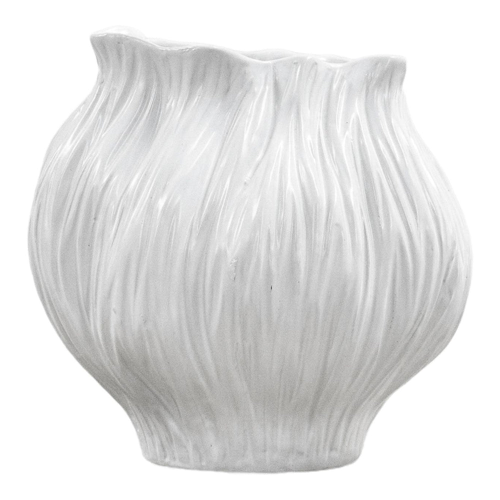 Product photograph of Gallery Interiors Florence Vase White Small from Olivia's.