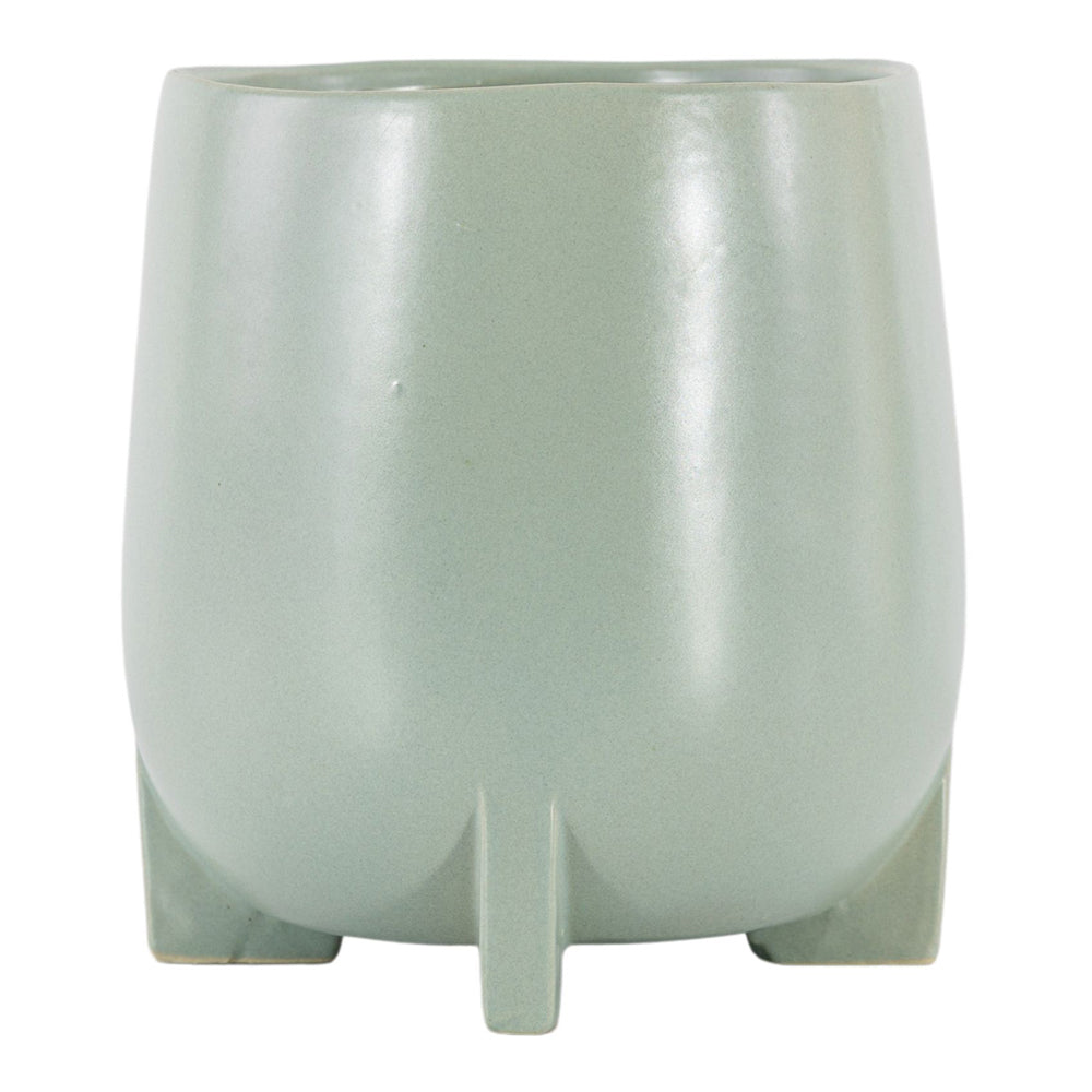 Product photograph of Gallery Interiors Asa Pot Matt Green Small from Olivia's.